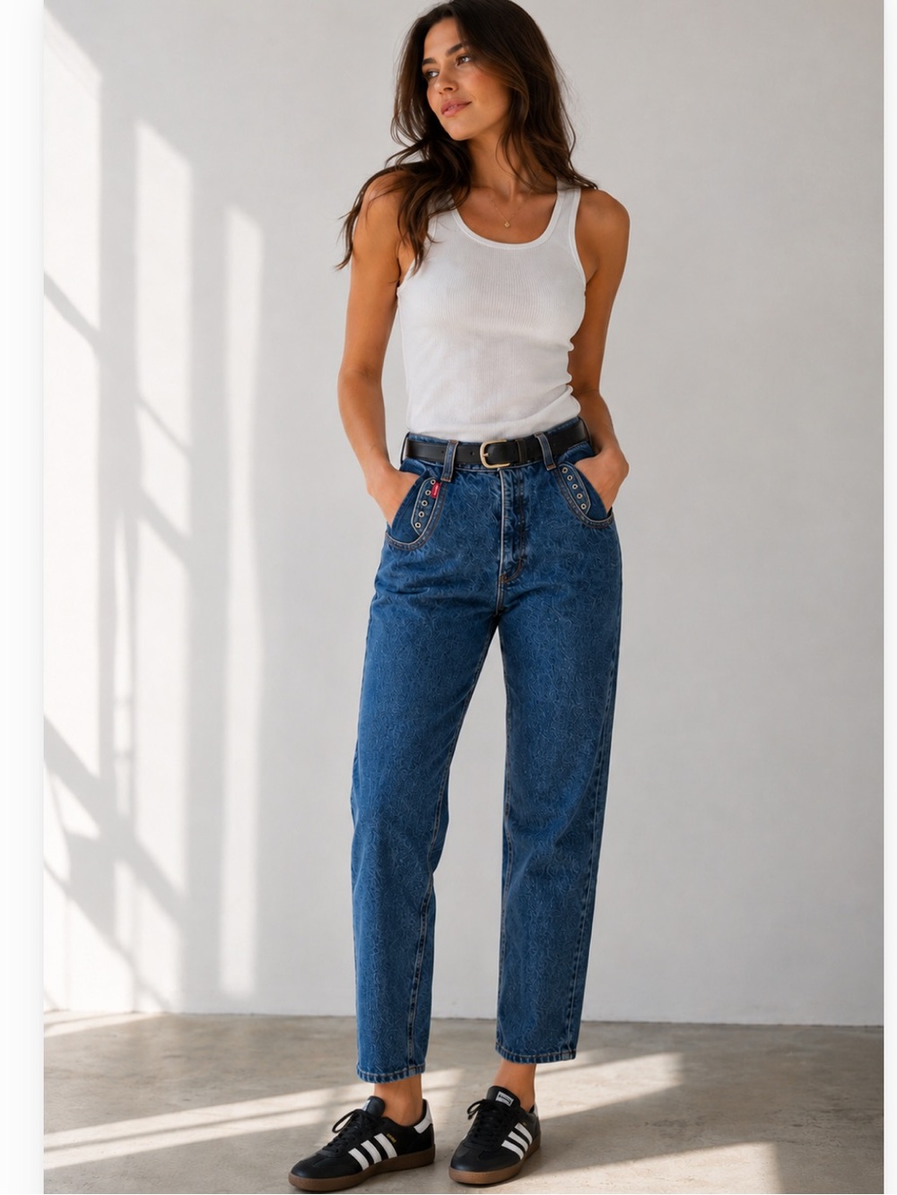 Vintage 90s Cobra High Rise Mom Jeans Made in Canada 100% Cotton Straight Leg M